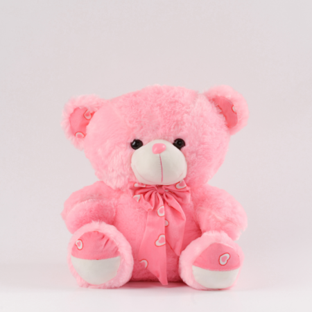 soft pink stuffed teddy bear for birthday gifts for her